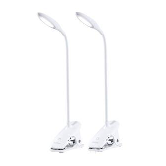 Brlp01 White 2 Brivation Clip One Led Desk Lamp Brivation